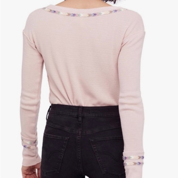 Free People Rainbow Thermal Tee - Picture 6 of 6